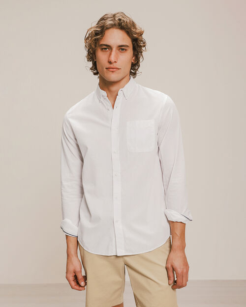 Camisa Fit Regular Blanca
